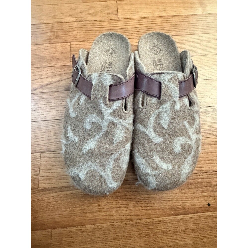 Dr Andrew Weil Womens Comfort Shoes Adjustable Strap Clog Mule Wool Orthaheel 10